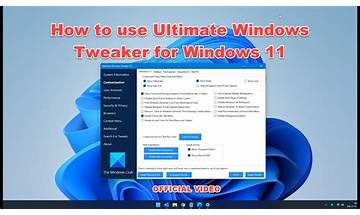 Ultimate Windows Tweaker for Windows - Download it from Habererciyes for free